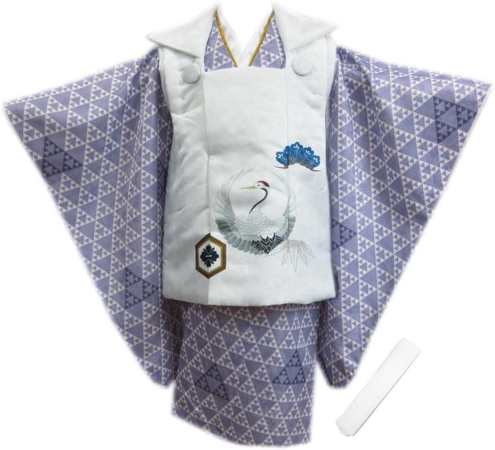 男の子用・レトロ・3歳向け・お宮参り・手書き・落款入り正絹のお着物